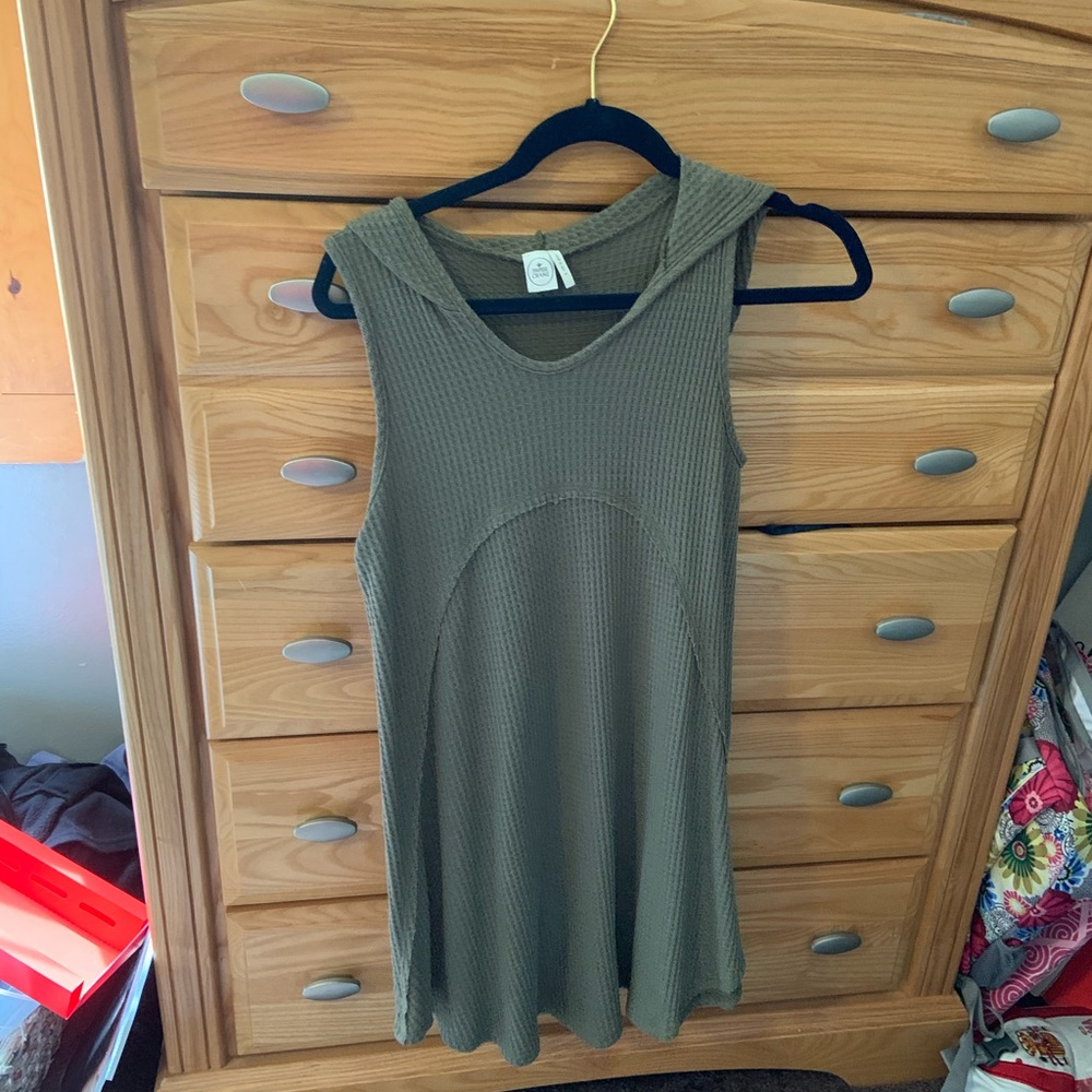 Beach coverup, army green